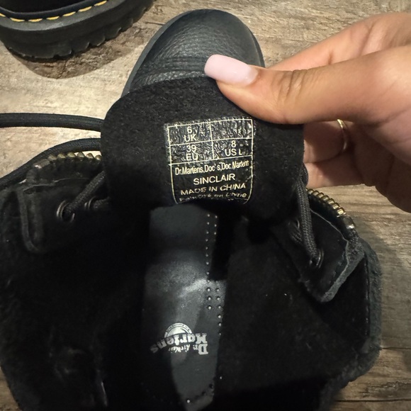 Dr. Martens Black Combat Boots - Picture 3 of 6